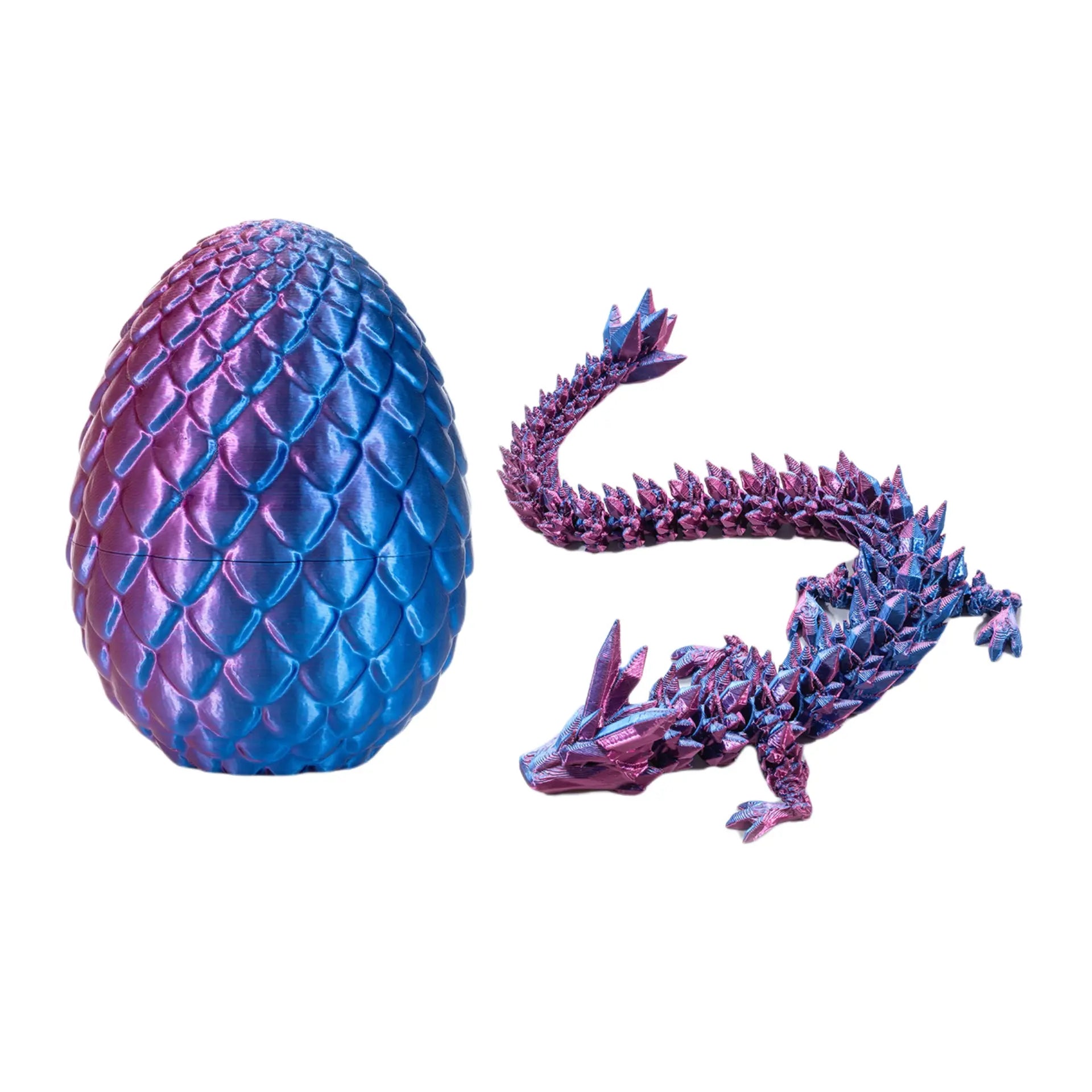 Easter Basket Stuffers,12 Inch 3D Printed Dragon Surprise Egg, Executive Dragon Fidget Desk Toys Decorative Easter Egg Fillers Easter Gifts for Boys Kids Home Decor