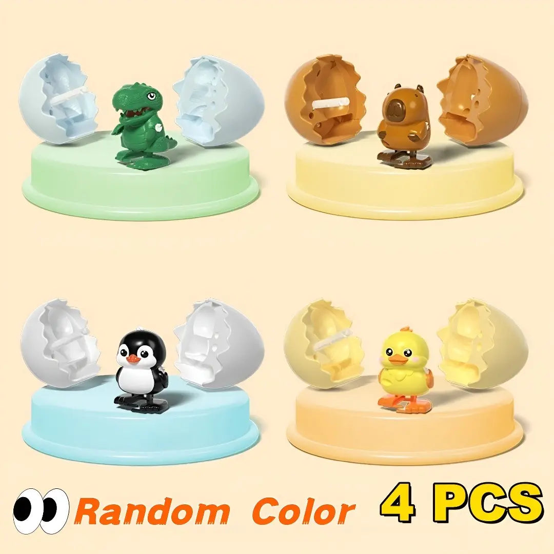 The Best Easter Eggs,Wind-Up Dinosaur Toy, with Hilarious Wind-Up Action, Hopping Duck Egg Toy, Toys Prefilled Easter Eggs for Easter Egg Hunt