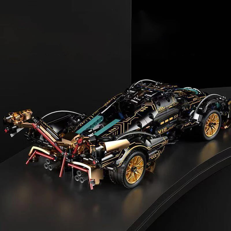 1690 Piece V12 Model Car Building Block Set