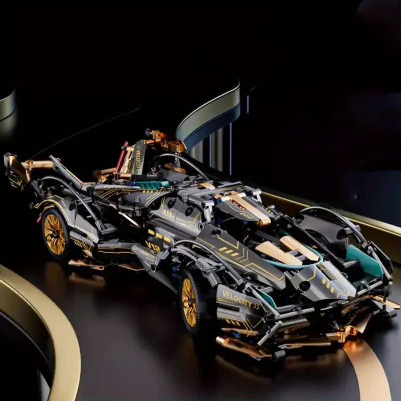 1690 Piece V12 Model Car Building Block Set