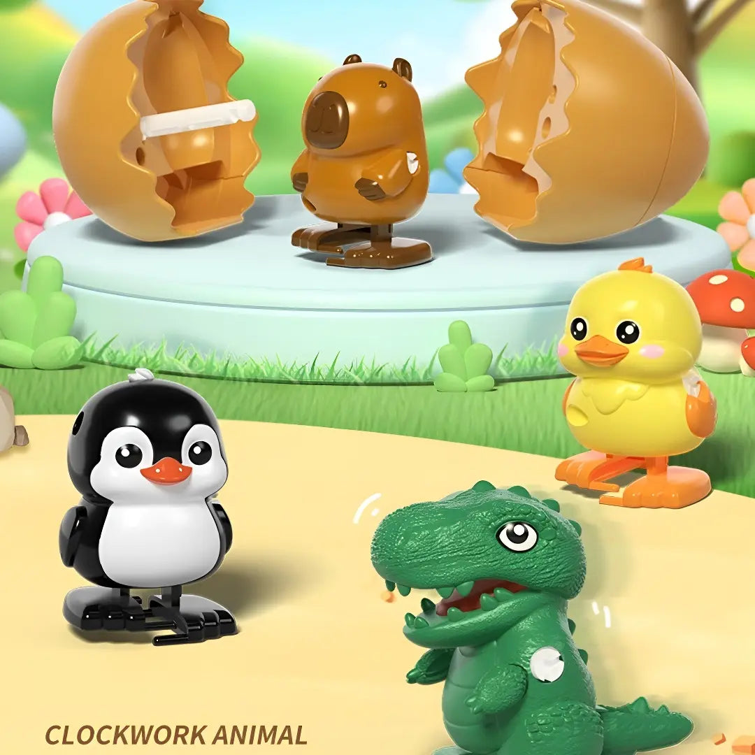 The Best Easter Eggs,Wind-Up Dinosaur Toy, with Hilarious Wind-Up Action, Hopping Duck Egg Toy, Toys Prefilled Easter Eggs for Easter Egg Hunt